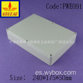 Caja de plástico ABS caja de conexiones electrónica impermeable caja de conexiones impermeable IP65 PWE091 con tamaño 240 * 175 * 50 mm